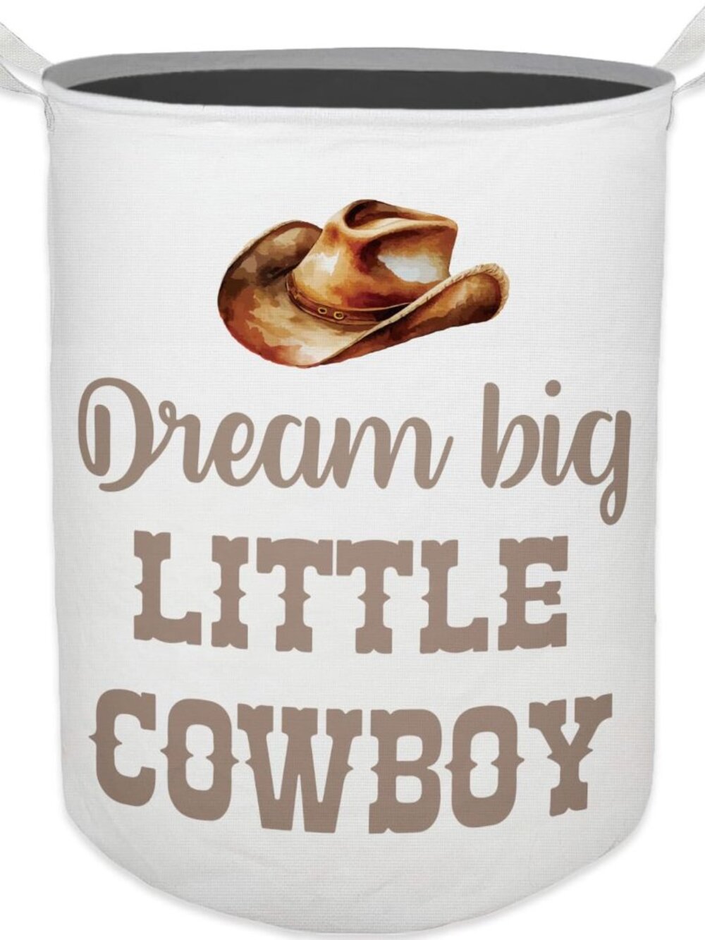 Cowboy Nursery Laundry Basket, Toybox for Boys Room, Western Baby Cowboy Laundry